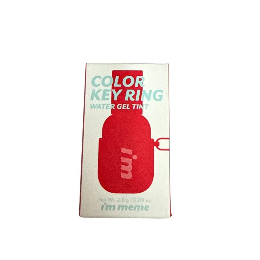 I'm Meme Color Key Ring Water Gel Lip Tint My Cherry Non Smudge Travel Size NEW
